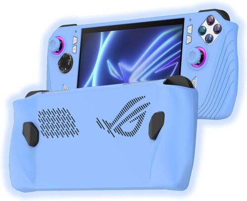 Wonsoso Funda para ASUS ROG Ally Funda Protectora de Silicona, Delgada Suave Silicona TPU Superficie Mate Funda Protectora, Protección Completa contra Golpes Que Absorbe Los Golpes - Blue